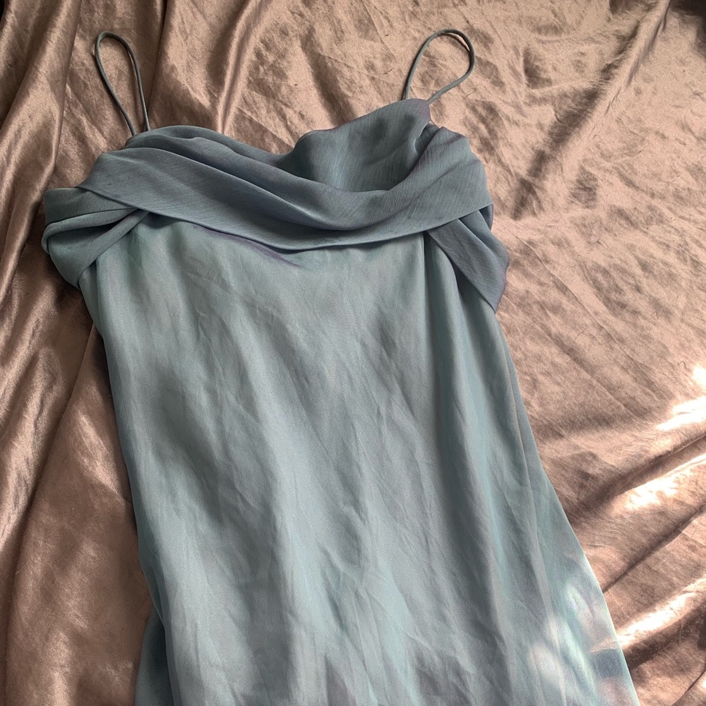 Long blue/purple dress